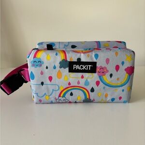 NEW PackIt Snack Bag Freezeable Kids Rainbow - Pink & Multicolor